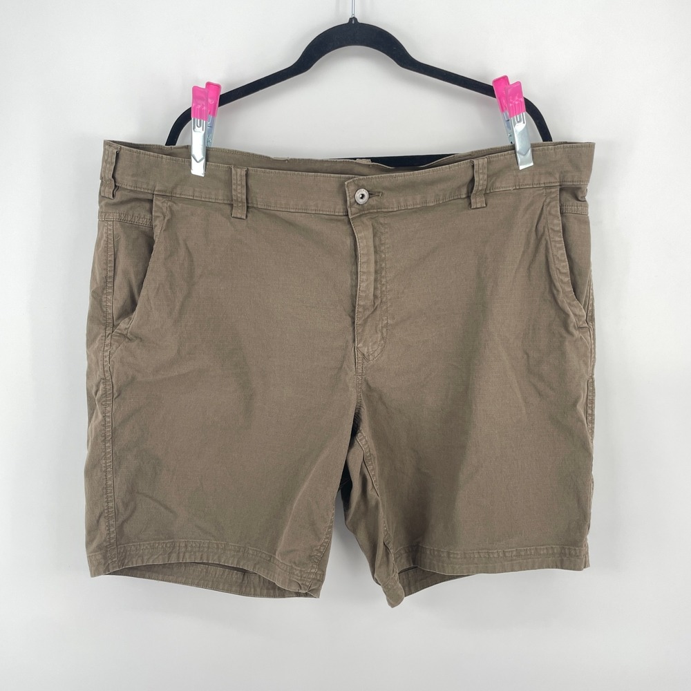 Duluth Ripstop Cargo Shorts Brown‎ Men's 42 Casual Hiking Utility Outdoors